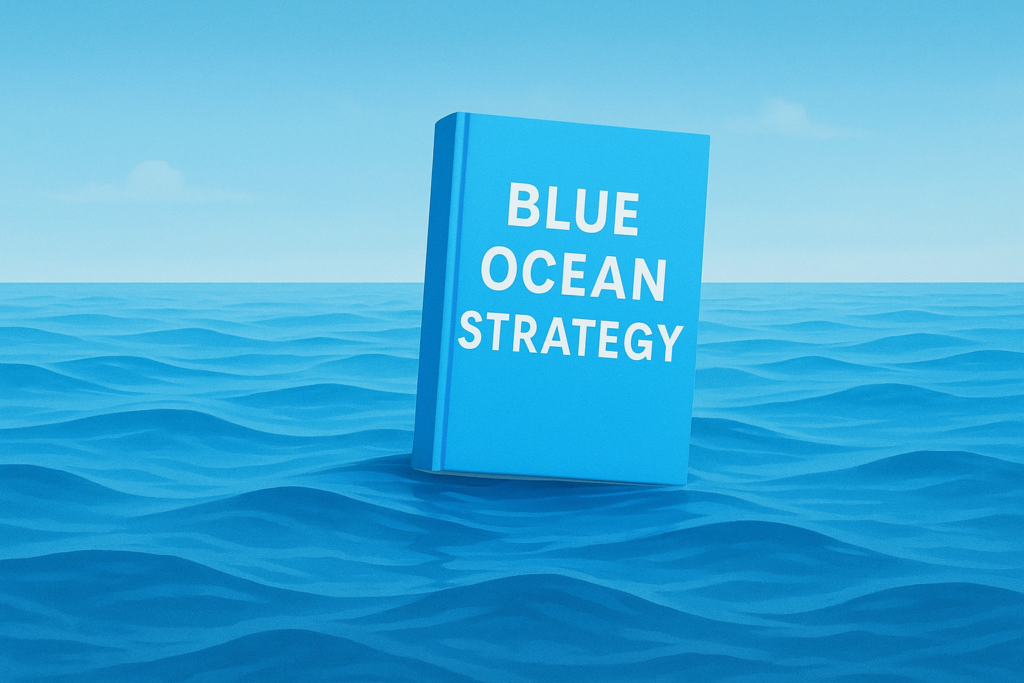  Cover of Blue Ocean Strategy showing innovative market creation strategies for business growth in 2025
