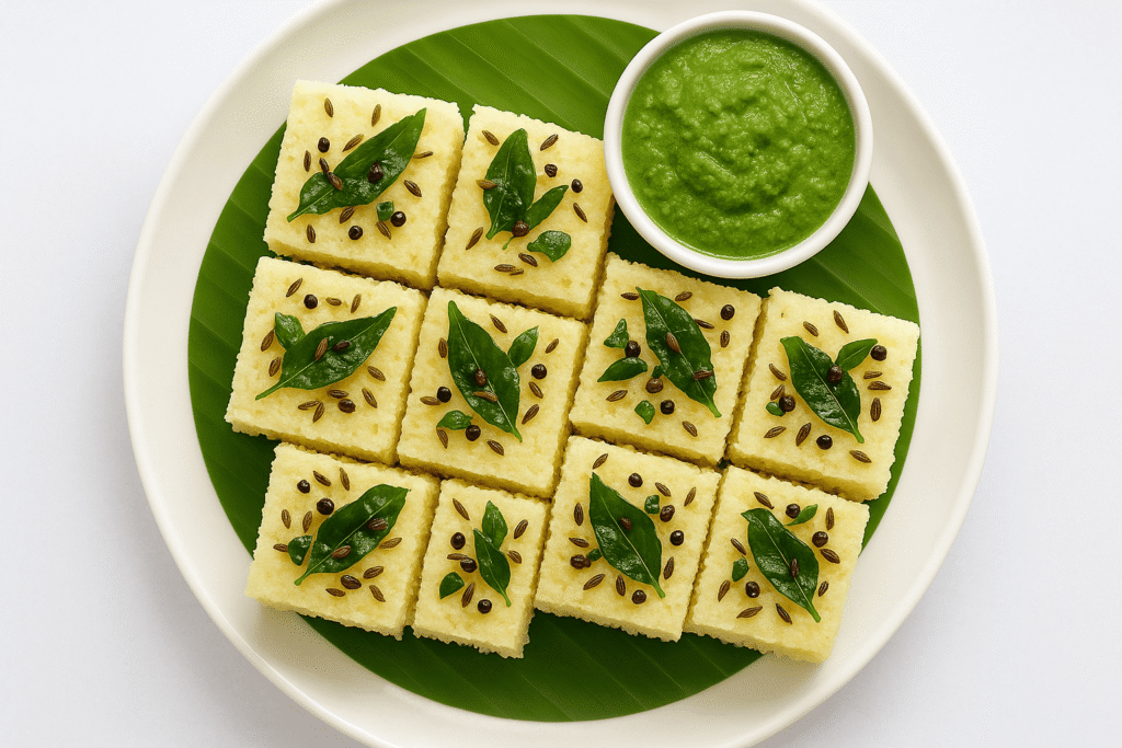Steamed samak rice dhokla with cumin tempering and chutney β light and healthy vrat recipe.